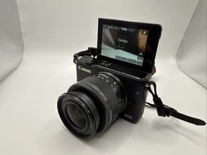 Canon EOS M10 Digital Camera Black + EF-M 15-45mm IS STM + 32GB + Ext Battery - Picture 1 of 20