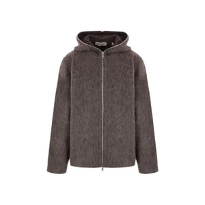 Sudadera con Capucha Our Legacy Mole Gris Mohair Cremallera 48/L Usada - Imagen 1 de 3