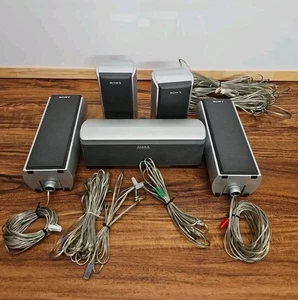 Sony SS-TS51 Home Theater Center & Surround Sound Speakers Set of 5 Tested - Picture 1 of 4