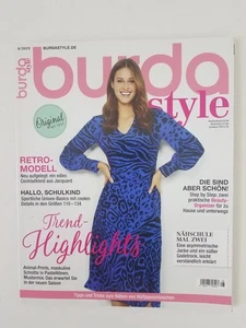 burda style 8/2019 Schnittmuster unbenutzt Retro Mode Schulkind Plusmode Kissen - Bild 1 von 24