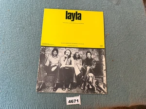 SELTENE Derek und die Dominos - Eric Clapton - Layla - Auflauf 1970 Noten - 4671 - Bild 1 von 3