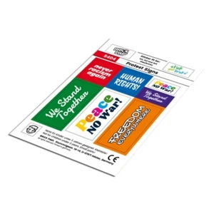 Protest Signs ❤️ STICKER fit for building blocks tiles /5404 - Picture 1 of 1