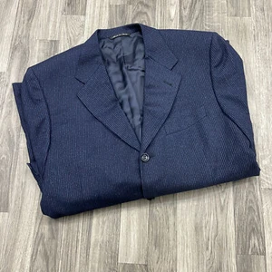 CANALI Knopfleiste Dunkelblau Wolle Kaschmir Blazer Sport Mantel Jacke Herren 50 R - Bild 1 von 9