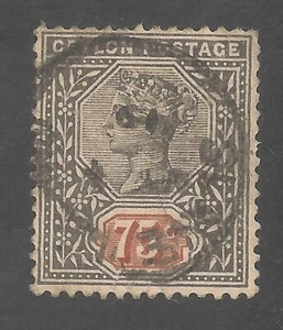 Ceylon #141 (A24) VF USED SOTN - 1900 75c Queen Victoria - Picture 1 of 1