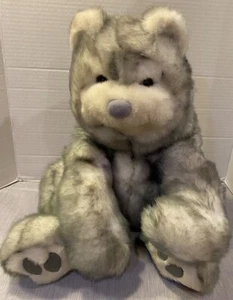 VTG 1992 Commonwealth Plush Lobo WOLF Stuffed Animal Grey White - Picture 1 of 8
