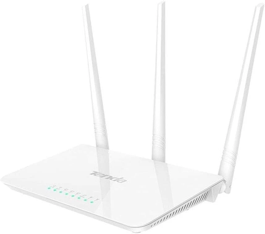 F3 300mbps Wireless Router With 3 Fixed Antenna 3lan 1wan Port - Image 1 of 4