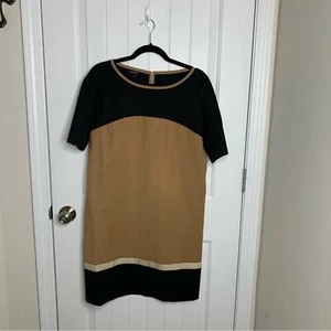 Lafayette 148 color block shift dress size small preppy minimalist - Picture 1 of 8
