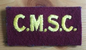 CANADIAN ARMY - CMSC STAFF CLERK EMBROIDERED FELT SHOULDER PATCH - Picture 1 of 2