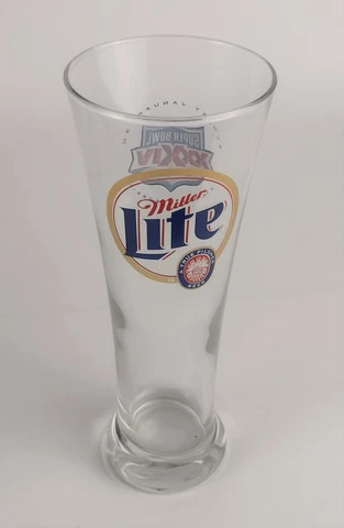 Miller Lite Super Bowl XXXIV 2000 NFL Football Collectible 16oz. Tall Beer Glass Cover
