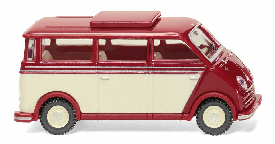 Wiking 033405 - 1/87 DKW Fourgonnette de Livraison Rapide Bus - Rubis/Ivoire - - Photo 1/1