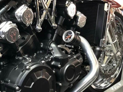 Illuminated Oil Pressure Gauge Kit - Yamaha Gen 2 VMAX VMX17 (09-20 All) - Image 1 of 4