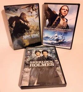 Adventure DVD 3-Pack King Kong, Master and Commander, Sherlock Holmes - Picture 1 of 1