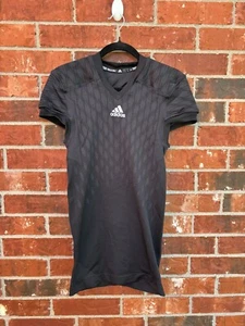 Adidas Youth Large Black Techfit Primeknit Football Jersey  M9958 - Picture 1 of 8