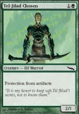 1x Tel-Jilad Chosen - Foil MTG Mirrodin NM Magic Foil