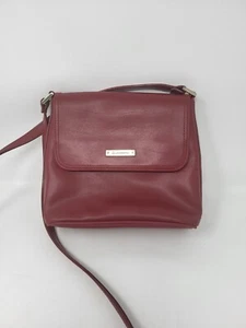 Liz Claiborne Red Brick Color Small Crossbody Lined Snap Closure Bag Purse - Picture 1 of 9