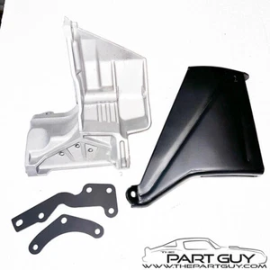 68-70 Buick V8 A/C Compressor & Alternator Brackets (4-pc) Skylark Special 69 AC - Picture 1 of 9