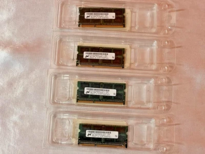 Micron 4x2GB 8GB RAM Memory SODIMM DDR3-1066MHz non-ECC MT16JSF25664HZ-1G1F1 - Image 1 of 2