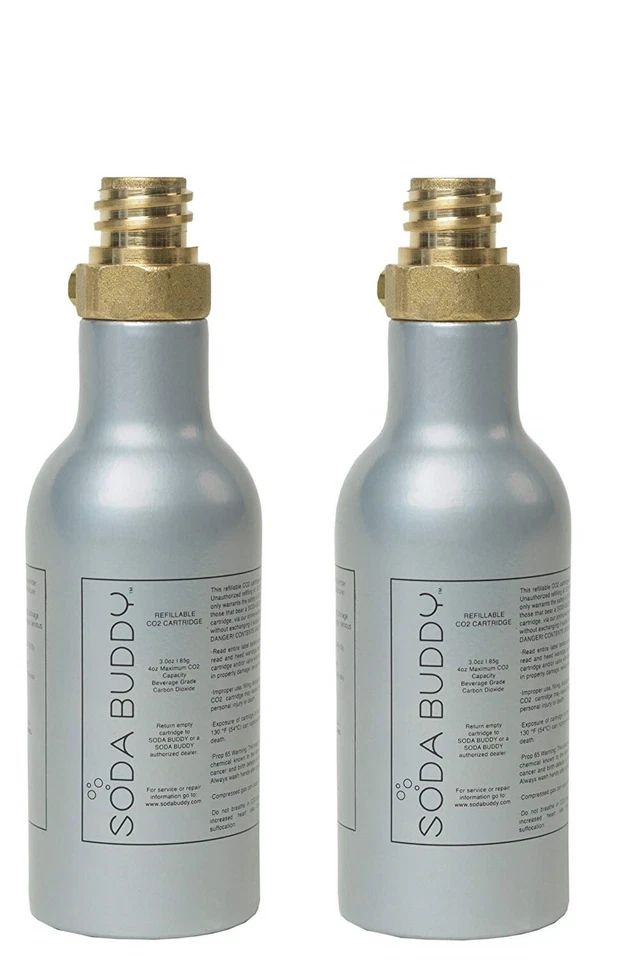 TWIN-PACK - Soda Buddy Co2 Refill Cylinder - Total .32 Litres - Image 1 of 1