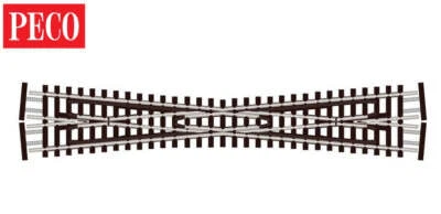 Peco SLE394F N Gauge Long Crossing Electrofrog Code 55 Finescale - Image 1 of 2