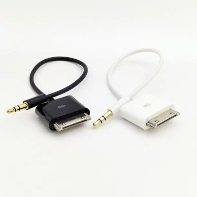 Cable Audio 3.5mm Para iPod iPad/iPhone 2 3 4 20cm 30PIN Dock Conector a AUX Foto 1 de 4