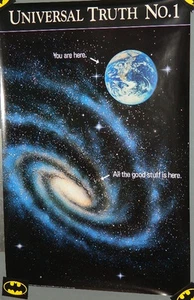 Póster Universal Truth #1 Earth & Milky Way You Are Here 1992 nuevo enrollado sin usar - Imagen 1 de 1