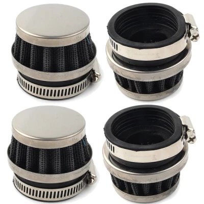 4x 46mm Air Filter Pod Intake Cleaner For Honda For Kawasaki For Suzuki Yamaha - Image 1 of 4