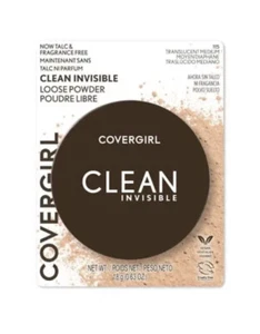 New Covergirl Clean Invisible Loose Powder #115 Translucent Medium Talc Free - Picture 1 of 1