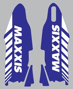 Graphics for Yamaha YZ 250F YZ250F 2010 2011 2012 2013 Blue White Fork Guards - Picture 1 of 1