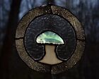 Agate Tree Stained Glass Panel Sun Catcher (#0028)