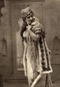 Frankreich Theater Bühne Schauspielerin Jeanne Nadaud Old Woodburytype Foto Schwimmen 1875 - Bild 1 von 3