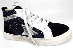 Steven New York REDDING Fashion Sneaker Women's Size 5.5 M, Black Leather, NEW - Picture 1 of 12