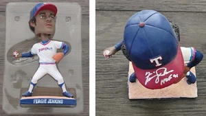Figura Bobblehead firmada por Fergie Jenkins con HOF '91 Texas Rangers 2007 por BD&A - Imagen 1 de 14