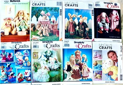 U PICK! ~ BUNNY RABBITS & EASTER BASKETS Faye Wine ~ Sew Quilt Craft Pattern UC  - Image 1 of 4