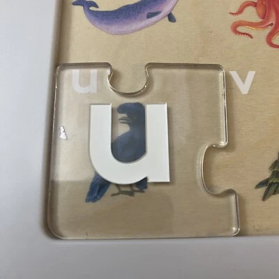 Lovevery Letter U Replacement Piece From Animal Puzzle The Storyteller Play Kit - Image 1 of 3