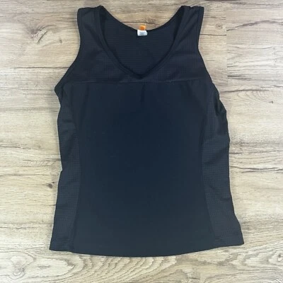 Camiseta sin mangas Lucy Activewear negra ejercicio yoga mediana larga negra Foto 1 de 4