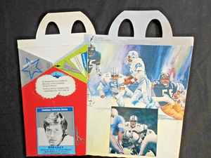 1980 McDonalds Dallas Cowboys unused Super Box w/Cards Don Meredith Bob Lilly vg - Picture 1 of 7