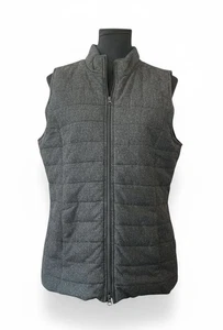 Chaleco para mujer Jill gris medio acolchado tejido acolchado cremallera completa aislante informal - Imagen 1 de 7