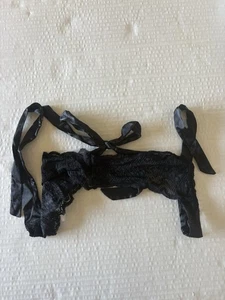 Cosabella bralette nera semi trasparente taglia piccola/media con cravatta sul retro - Foto 1 di 7