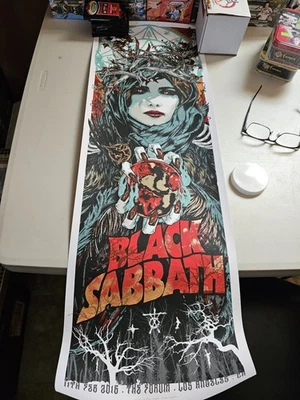 Black Sabbath 2016 Concert Poster Los Angeles. - Image 1 of 3