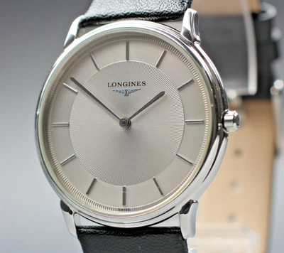 Мужские часы Longines La Grande Classique L4.676.4 QZ серебристый циферблат гильош - Изображение 1 из 4