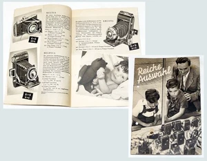 Prospekt Reiche Auswahl Kamera Fotoapparate DDR 1956 unpaginiert 16 Seiten Messe - Bild 1 von 6