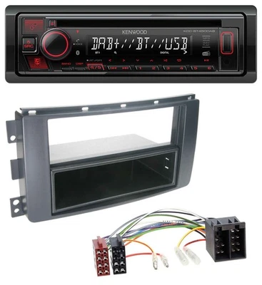 Kenwood MP3 CD USB Bluetooth DAB Autoradio für Smart ForFour 454 ForTwo 451 ISO - Bild 1 von 4