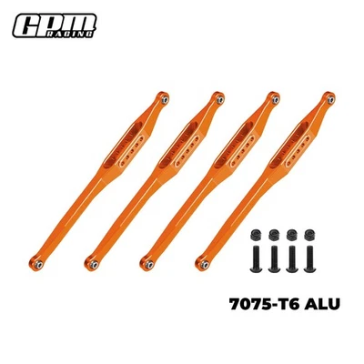 GPM 7075-T6 Alloy Lower Link Bar Set For LOSI 1/8 LMT 2.0 Grave Digger LOS244012 - Image 1 of 4