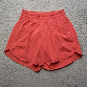 Lululemon Track That hoch geschnittene gefütterte Damenshorts 6 orange Laufen Yoga sportlich - Bild 1 von 14
