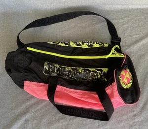 Vtg Bugle Boy 90’s Neon Duffle Bag / Gym Bag - Picture 1 of 20