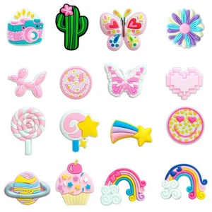 ㅑ16Pcs/Set Summer Beach Themed Shoes Pins For Croc Shoe Charms´ - Picture 1 of 12