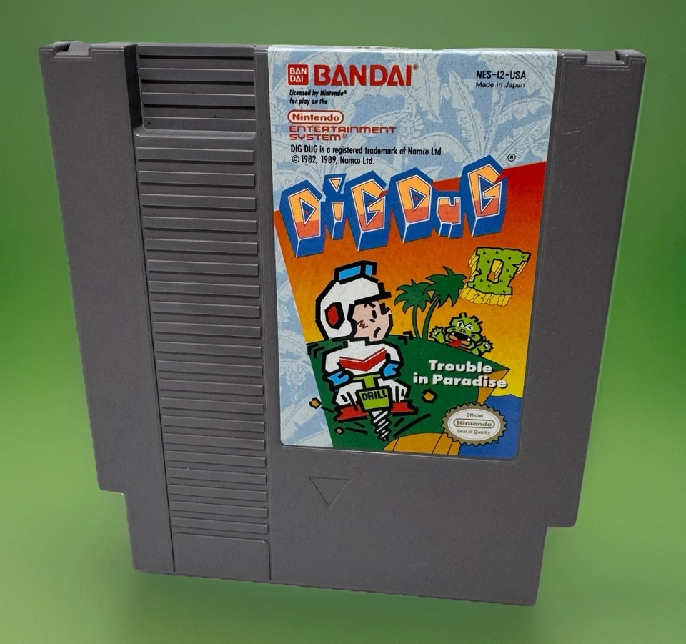 Dig Dug II: Trouble in Paradise (Nintendo Entertainment System, 1989) Tested! - Image 1 of 4