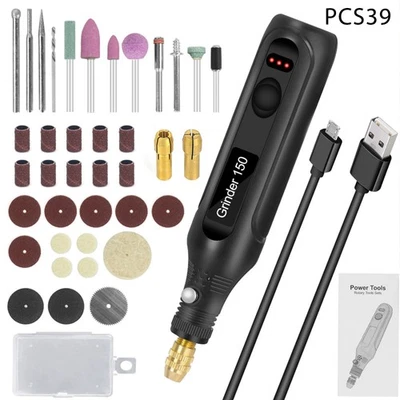 39Pcs Cordless Electric Mini Drill Grinder Polishing Carving Rotary Tool Kit UK - Image 1 of 4