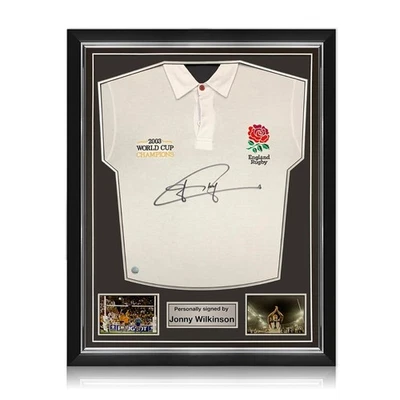 Camiseta de rugby de Inglaterra firmada por Jonny Wilkinson. Marco superior Foto 1 de 4