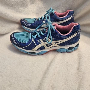Asics Gel Kayano 21 Laufschuhe Damen 9 blau pink Sportschuhe - Bild 1 von 11